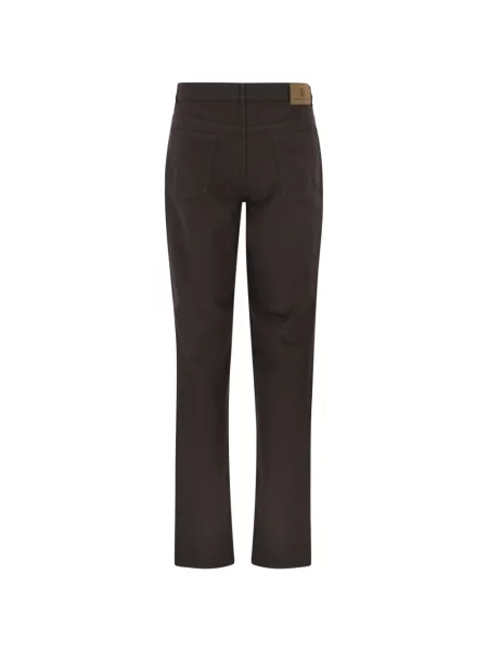 Pantaloni Brunello Cucinelli cu 5 buzunare maro