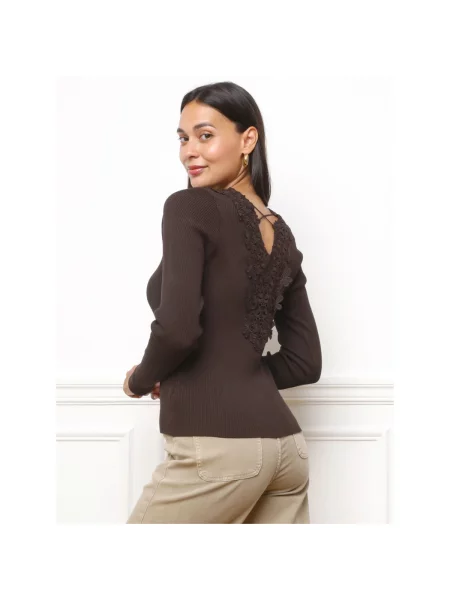 Pulover La Modeuse maro