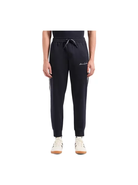 Armani Exchange spodnie dresowe niebieskie