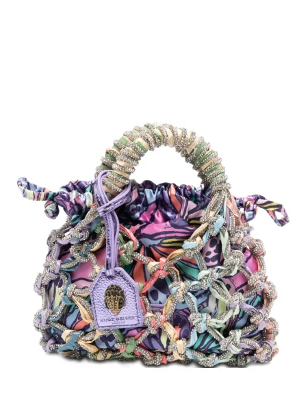 Torebka Kurt Geiger London z kryształkami fioletowa
