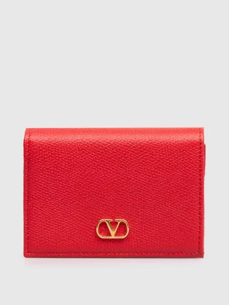 Кожаный кошелек Valentino красный