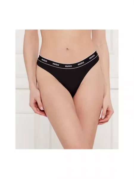 Hugo Bodywear Tanga DESIGN negru