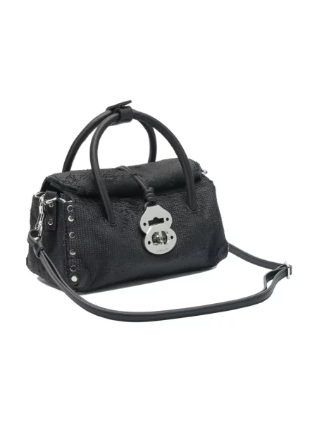 Torebka skórzana Zanellato skórzana czarna