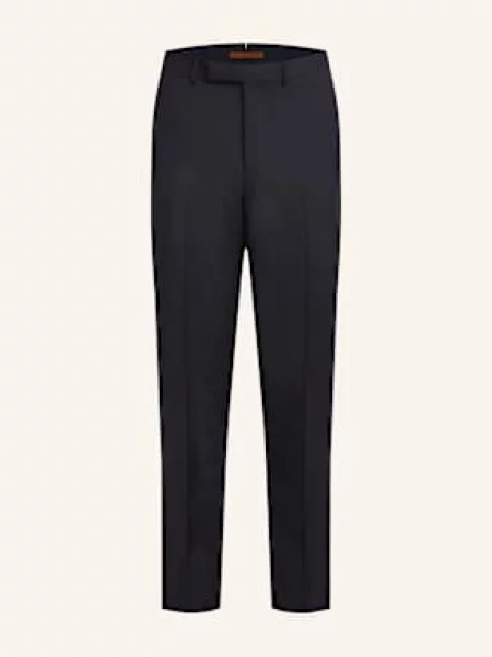 Zegna Spodnie Slim Fit blau granatowe