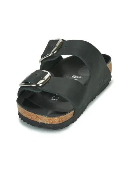 Pantofi Birkenstock cu cataramă din piele negru