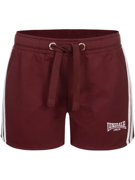 LONSDALE Pantaloni Carloway roșu vin alb