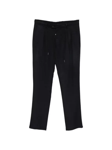 Pantaloni Carducci de lână cu cordon albastru