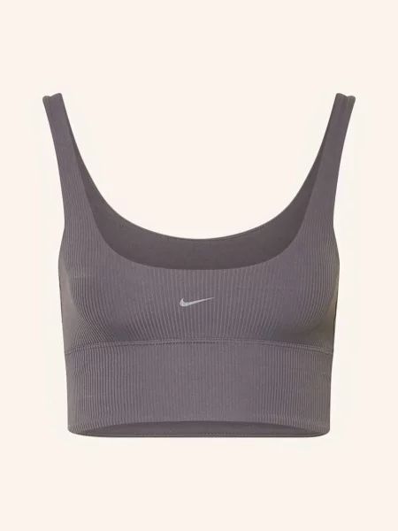 Nike Sportovní Podprsenka Zenvy černošedá