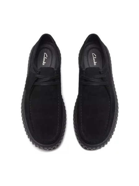 Półbuty Clarks zamszowe czarne