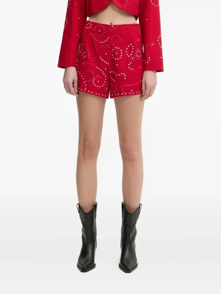 Kryształ górski szorty Never Fully Dressed czerwone