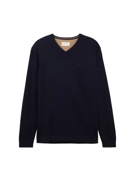 TOM TAILOR Pulover mornarska modra