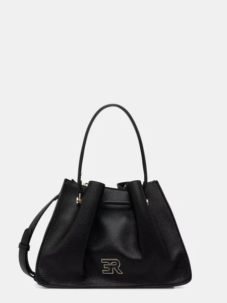 ERMANNO Firenze torebka z imitacji skóry czarna