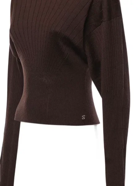 Pulover Sportmax de lână maro