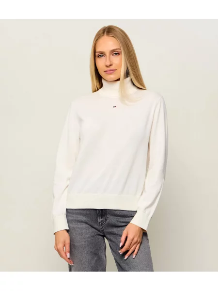 Pulover Tommy Jeans alb