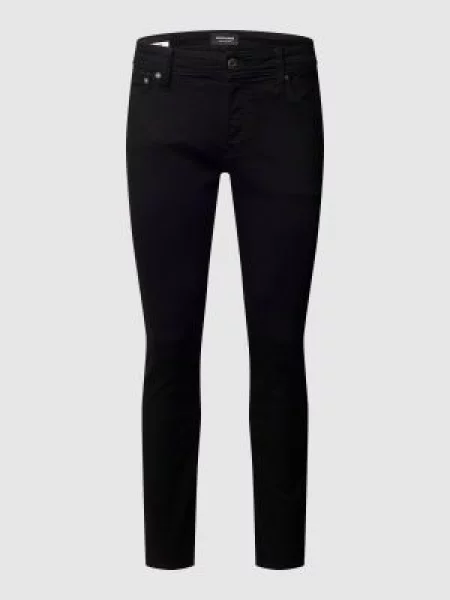 Jeansy o kroju slim fit z dodatkiem streczu Jack & Jones czarne