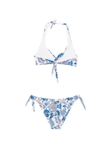 Virágos bikini Mc2 Saint Barth nyomtatás fehér