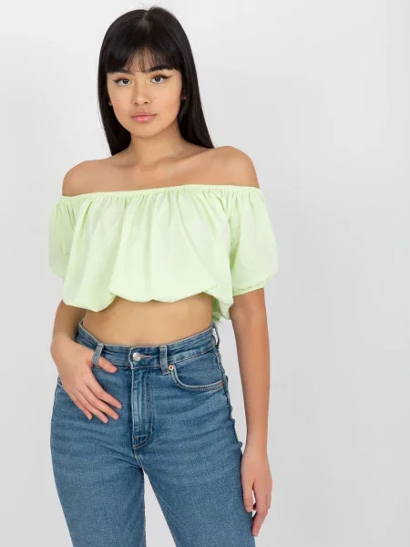 Bluză Fashionhunters verde
