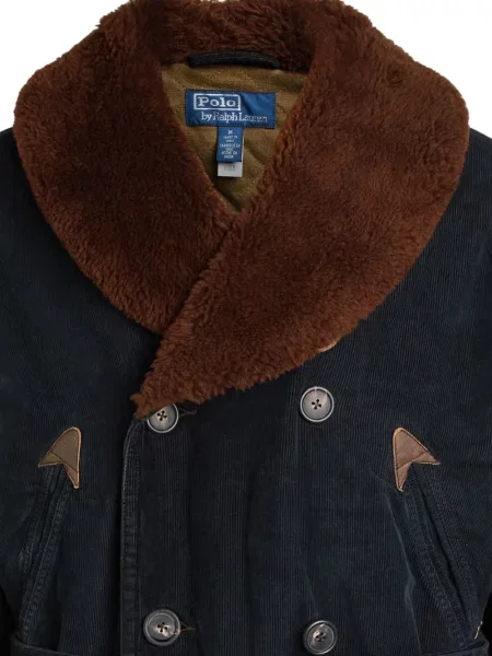 Polo Polo Ralph Lauren de catifea cord în carouri negru