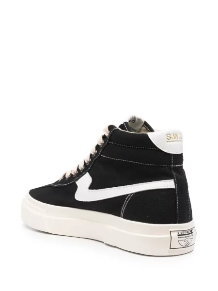 Sneakersy Stepney Workers Club sznurowane koronkowe czarne