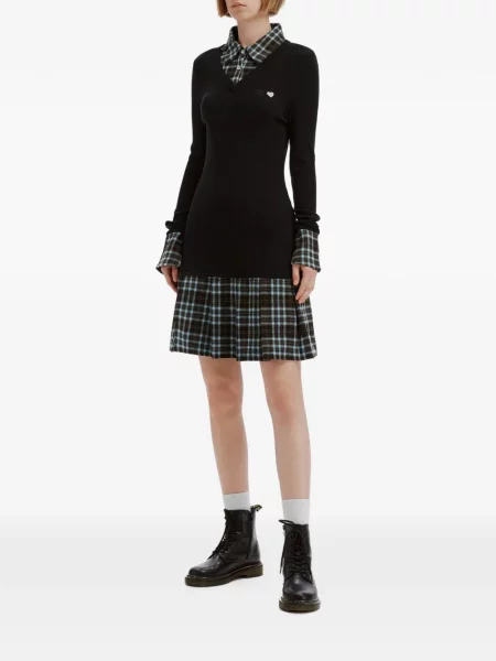 Rochie Izzue în carouri negru
