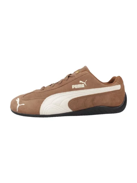 Pantofi Puma Yellow din piele maro