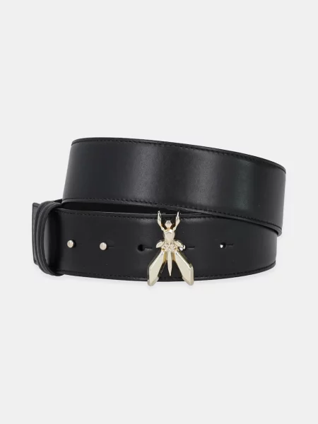 Usnjen Patrizia Pepe črna