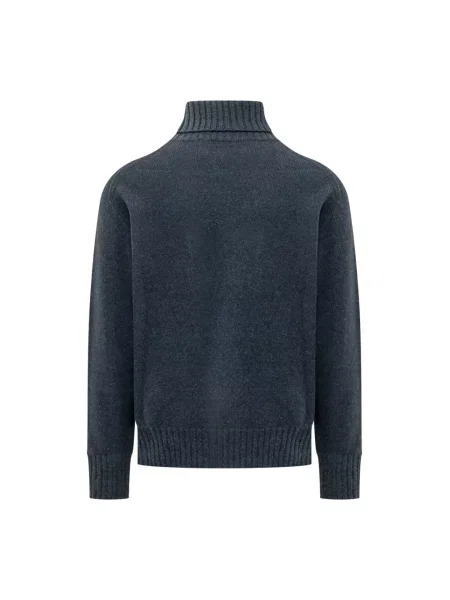 Sweter z golfem Amaránto do golfa niebieski