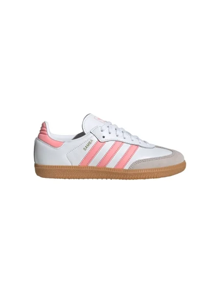 Adidas Originals bőr sportcipő SAMBA OG rózsaszín fehér