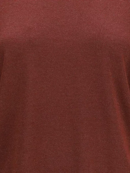 Scurt tricou Brunello Cucinelli din cașmir roșu