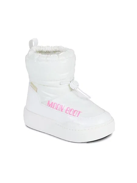 Škornji za sneg Moon Boot Mb Jr Park Tube Mid Glitter Wp bela