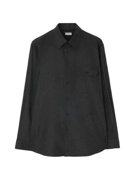 Cămașă Burberry de lână gri