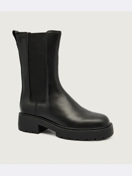 Pantofi Calvin Klein Jeans din piele chunky negru