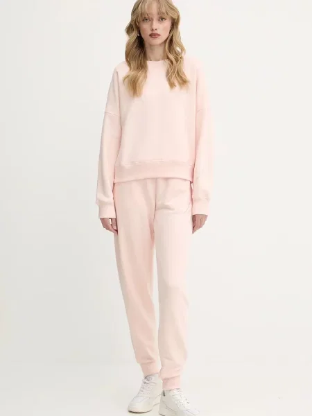 Однотонные спортивные штаны Armani Exchange бежевые