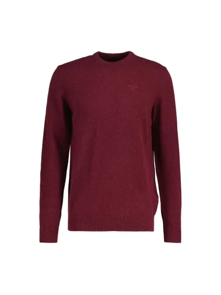 Sweter Barbour wełniany czerwony