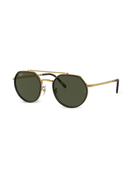 Raštuotos saulės akiniai Ray-ban auksinė
