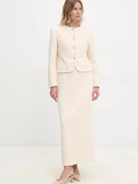 Спідниця Answear Lab maxi олівець бежевий