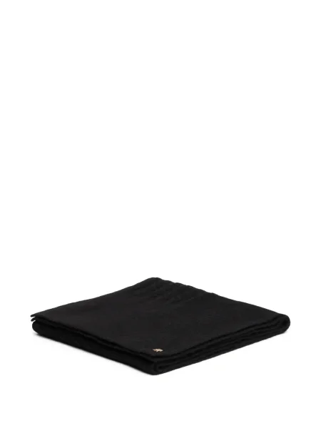 Fular Tommy Hilfiger tricotate cu autograf negru