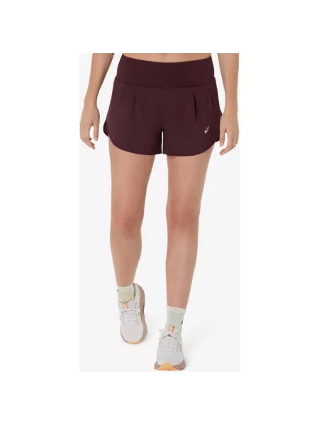 Spodenki ASICS Road In granatowe XS czerwone