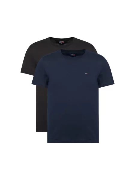 Tommy Jeans Majica mornarsko plava / crvena / crna bijela