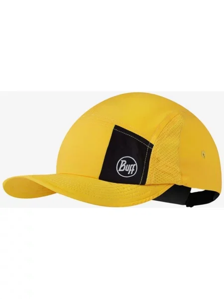 Czapka z daszkiem BUFF 5 PANEL GO CAP LOGO YELLOW S/M czarna