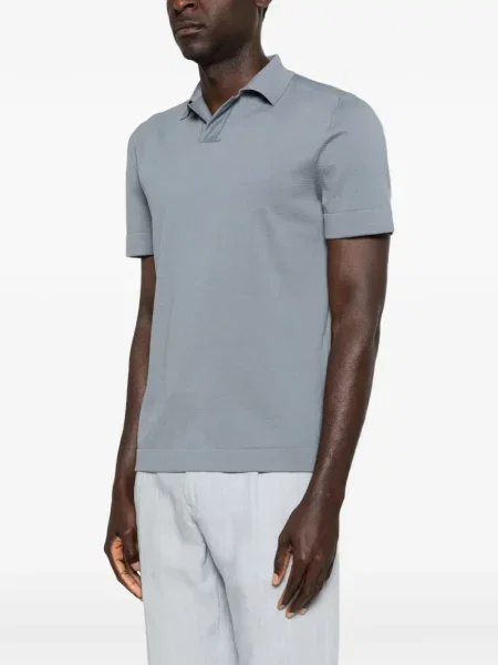Gulerat tricou Brioni albastru