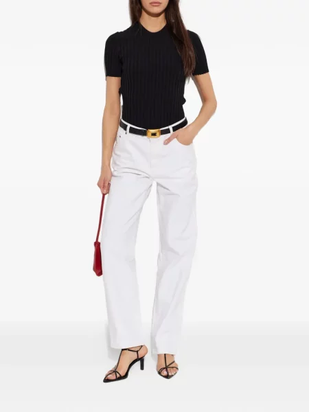 Tricou Ami Paris tricotate negru