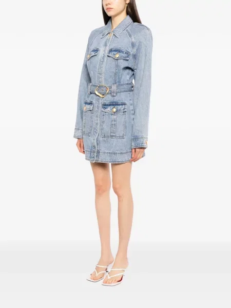 Rochie din denim Aje albastru