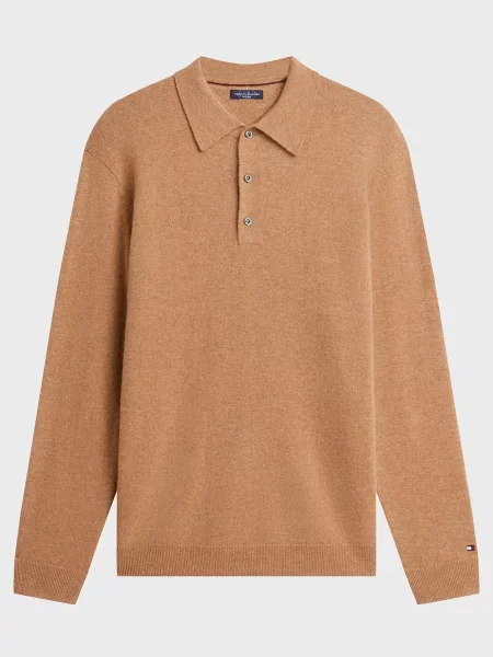 Шерстяной свитер Tommy Hilfiger бежевый