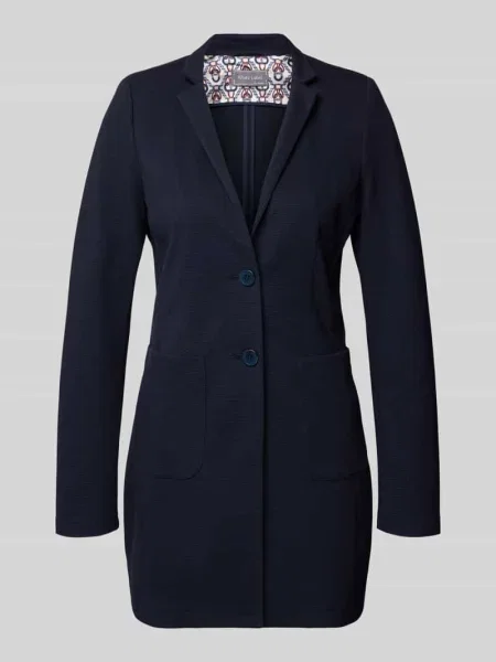 Marynarka z kołnierzem z wyłogami i wpuszczanymi White Label granatowa