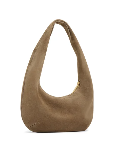 Geantă Mansur Gavriel din piele de căprioară maro
