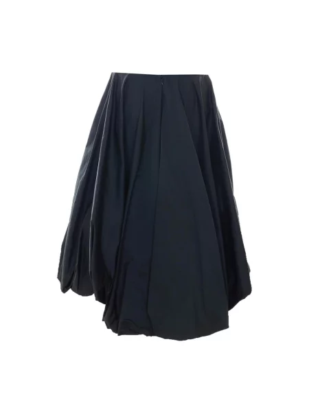 Lniana spódnica Balenciaga czarna