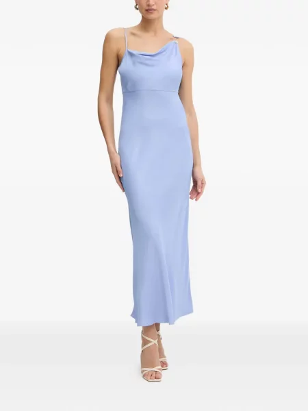 Rochie midi Twinset drapată albastru