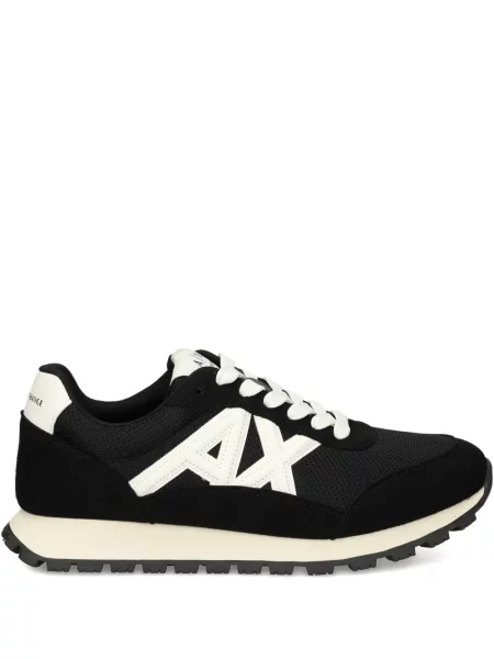 Sneakerși Armani Exchange plasă negru
