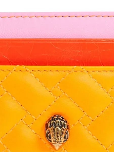 Кожено ватиран портмоне Kurt Geiger London жълто